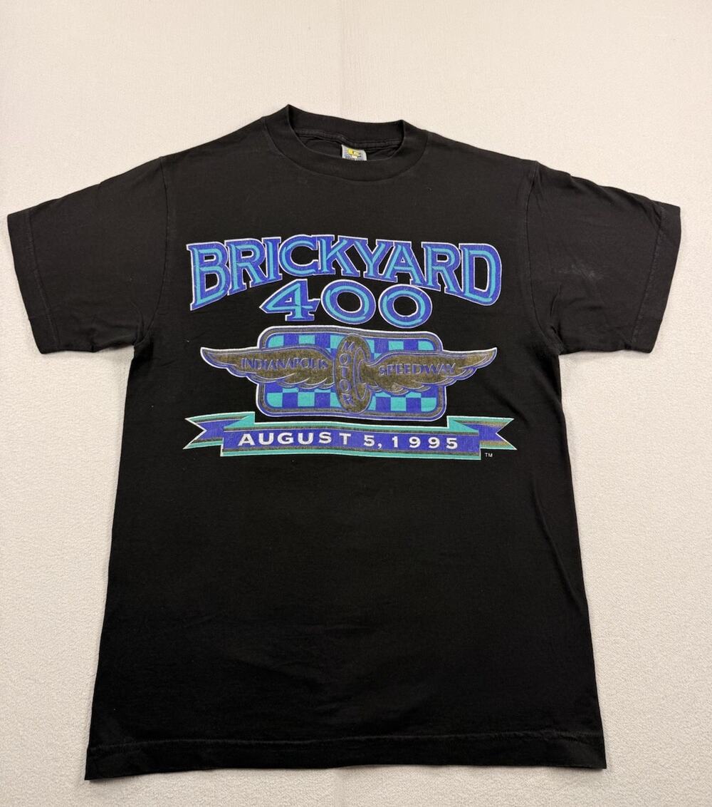 Rare VTG COMPETITOR Brickyard 400 1995 Indianapolis Racing T Shirt 90s Black M